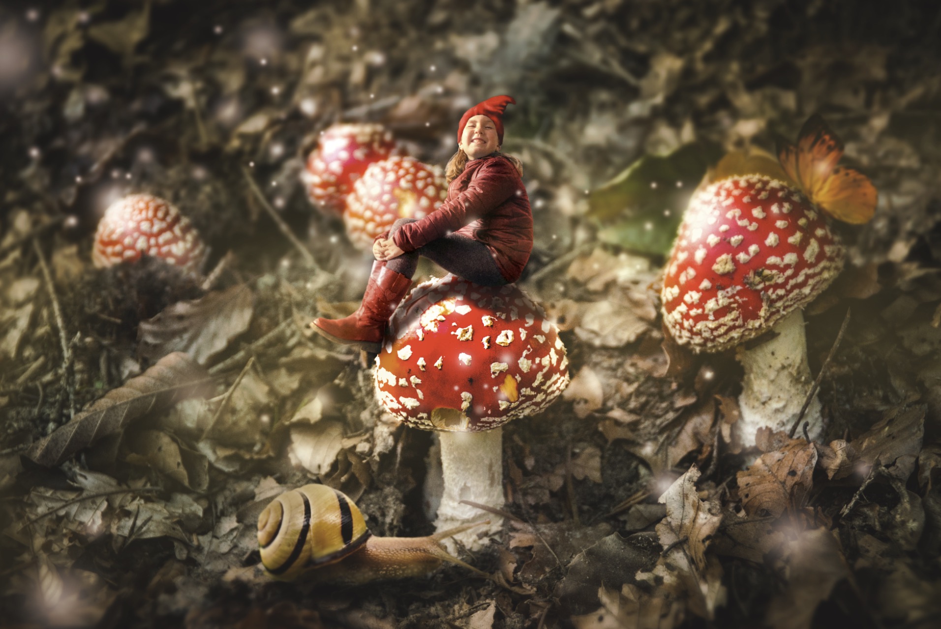 Surreal Photography - Romi the Mushroom Gnome