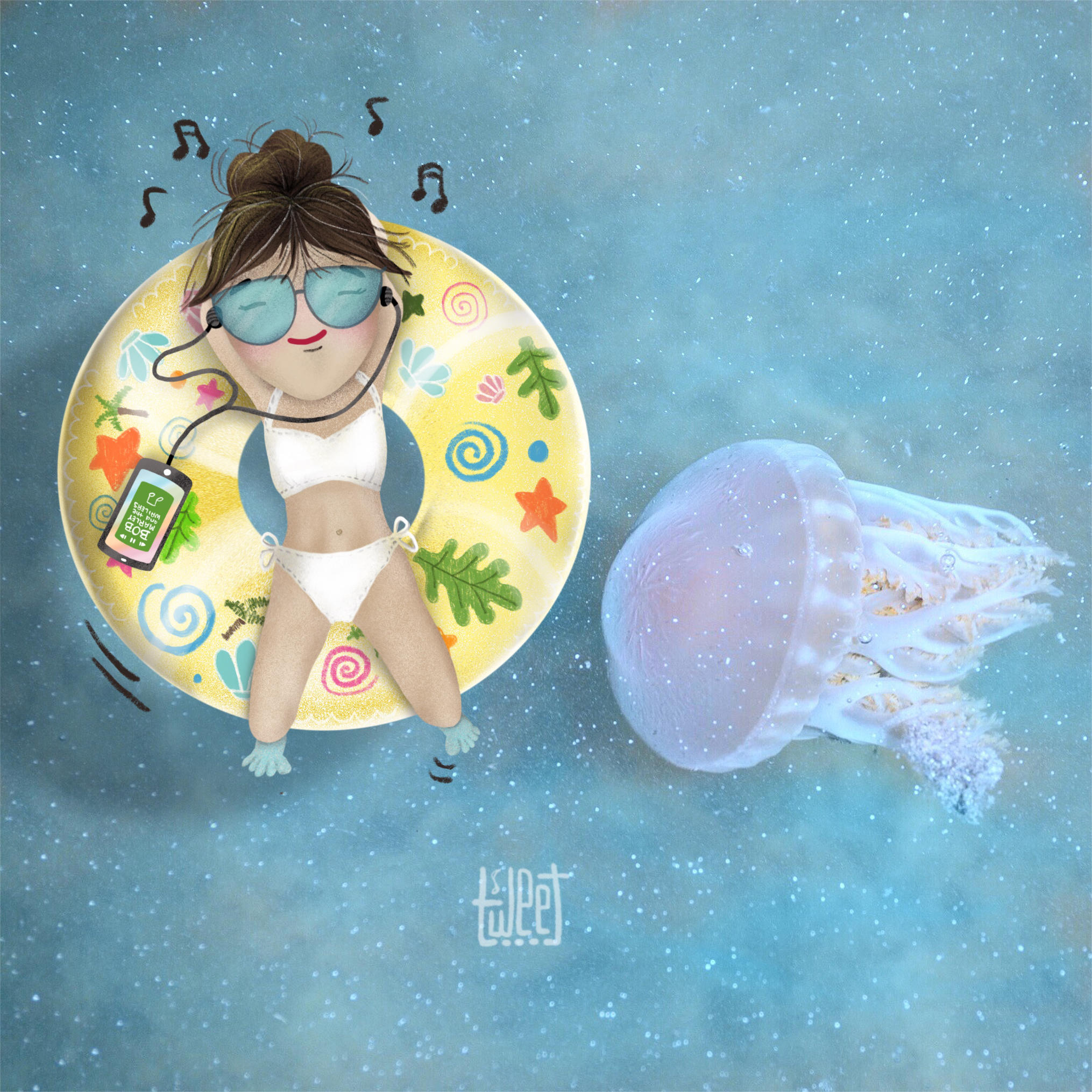 Photo Bombing - Jellyfish Surprise